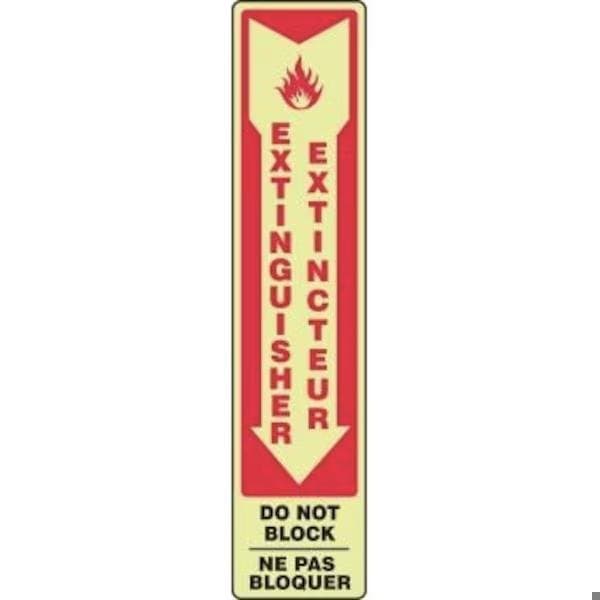 Accuform BILINGUAL FRENCH SIGN FIRE FBMFXG934XL FBMFXG934XL - main